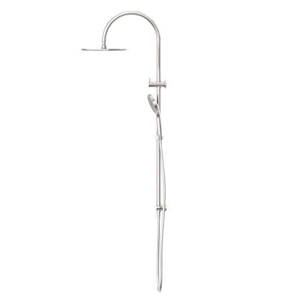 Nero Mecca Twin Shower with Air Shower II - Brushed Nickel