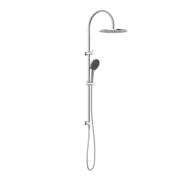 Nero Mecca Twin Shower with Air Shower II - Chrome