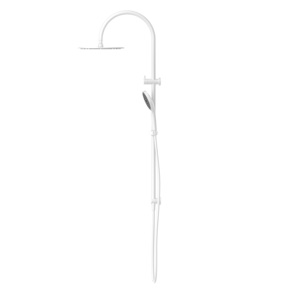 Nero Mecca Twin Shower with Air Shower II - Matte White