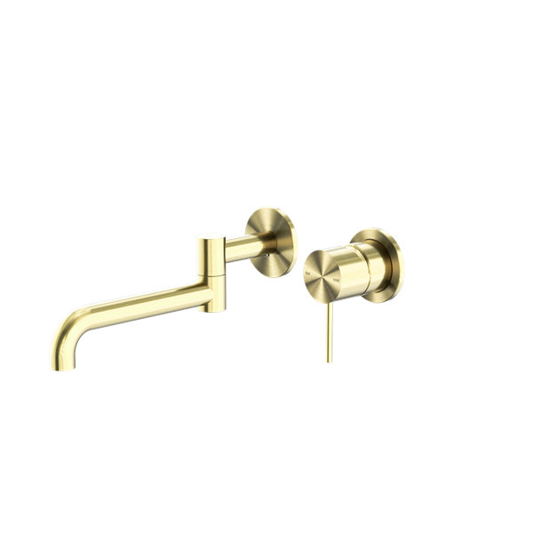 Nero Mecca Wall/Basin Bath Mixer Swivel Spout - Brushed Gold