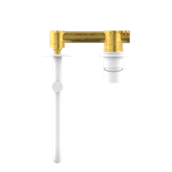 Nero Mecca Wall/Basin Bath Mixer Swivel Spout - Matte White