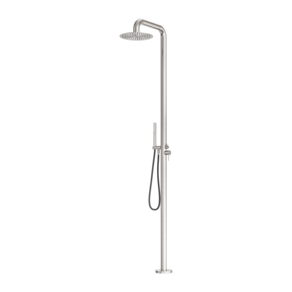 Nero ZEN SS316L Outdoor Freestanding Shower Column - Brushed Nickel