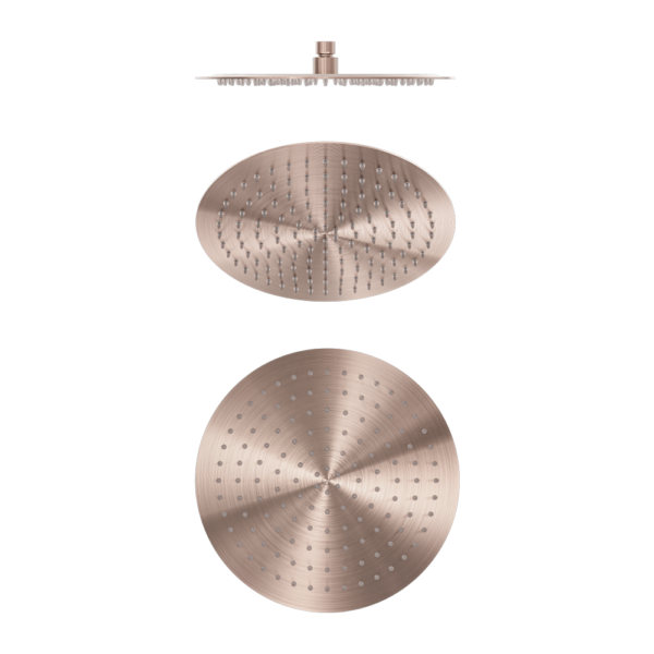 Nero ZEN SS316L Round Shower Head - Brushed Bronze