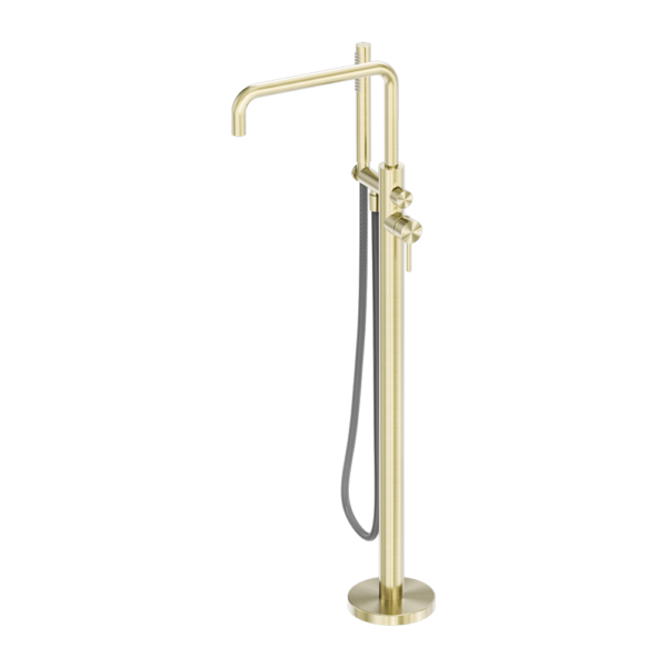 Nero ZEN SS316L Freestanding Bath Mixer - Brushed Gold
