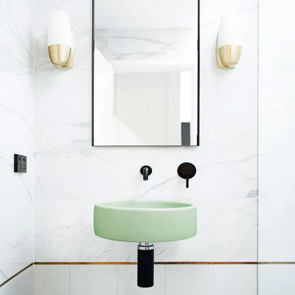 Nood Co Bowl Basin Wall Hung - Mint