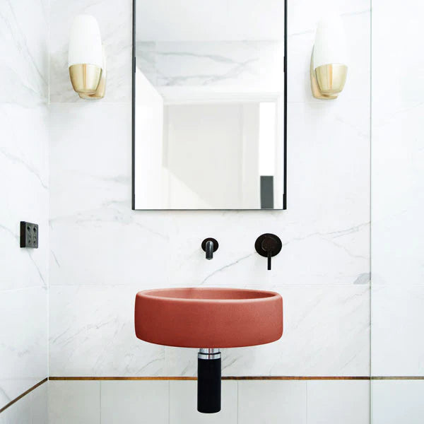 Nood Co Bowl Basin Wall Hung - Musk