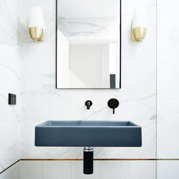 Nood Co Box Basin Wall Hung - Copan Blue