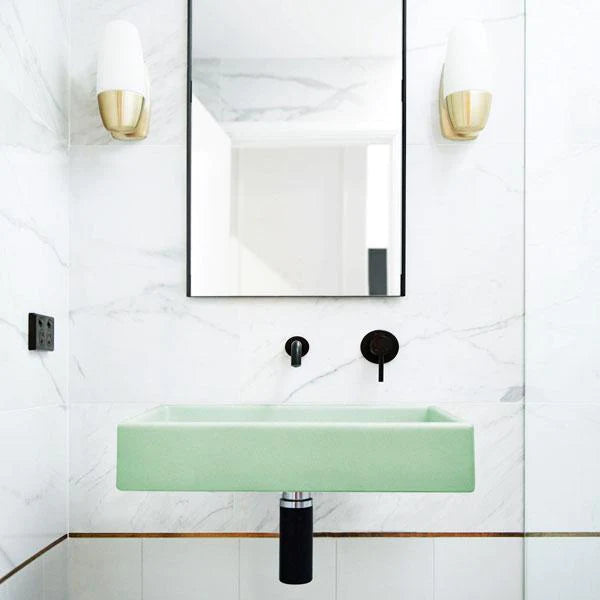 Nood Co Box Basin Wall Hung - Mint