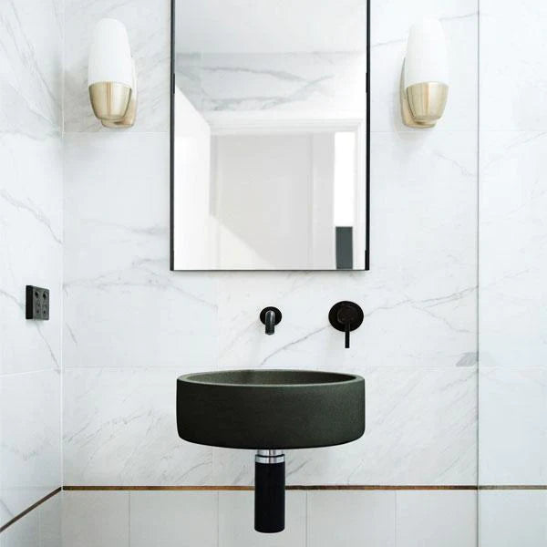 Nood Co Hoop Basin Wall Hung - Charcoal