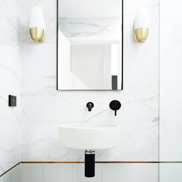 Nood Co Hoop Basin Wall Hung - Ivory