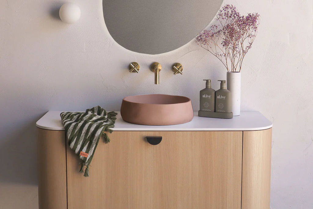Nood Co Mill Basin Wall Hung - Blush Pink