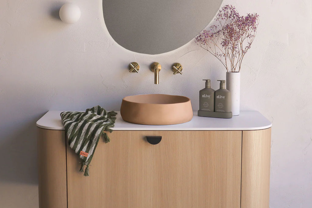 Nood Co Mill Basin Wall Hung - Pastel Peach