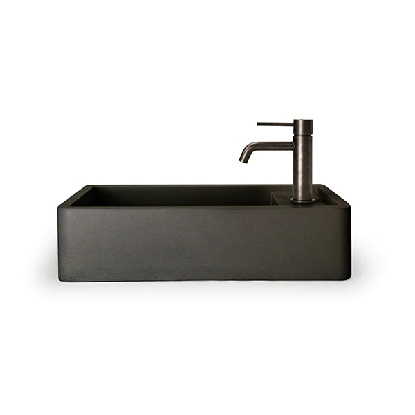 Nood Co Shelf 01 Basin Wall Hung - Charcoal