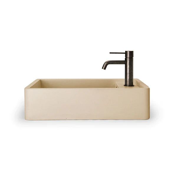 Nood Co Shelf 01 Basin Wall Hung - Custard
