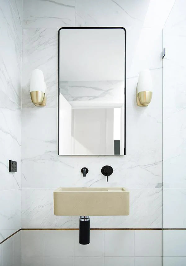 Nood Co Shelf 01 Basin Wall Hung - Custard