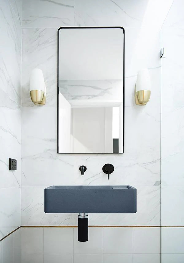 Nood Co Shelf 02 Basin Wall Hung - Copan Blue