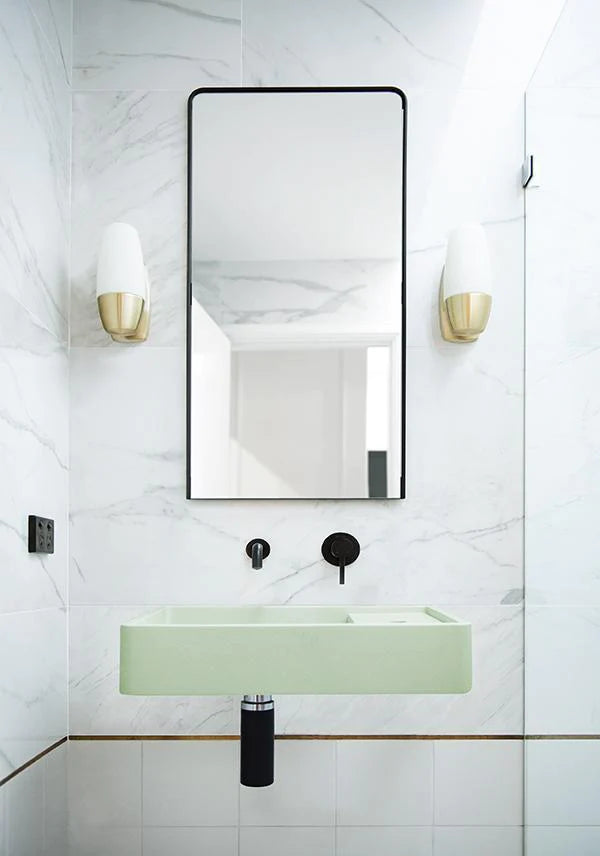 Nood Co Shelf 03 Basin Wall Hung - Mint