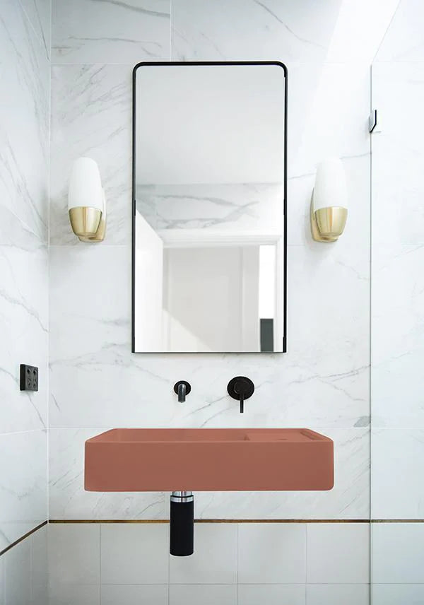Nood Co Shelf 03 Basin Wall Hung - Musk