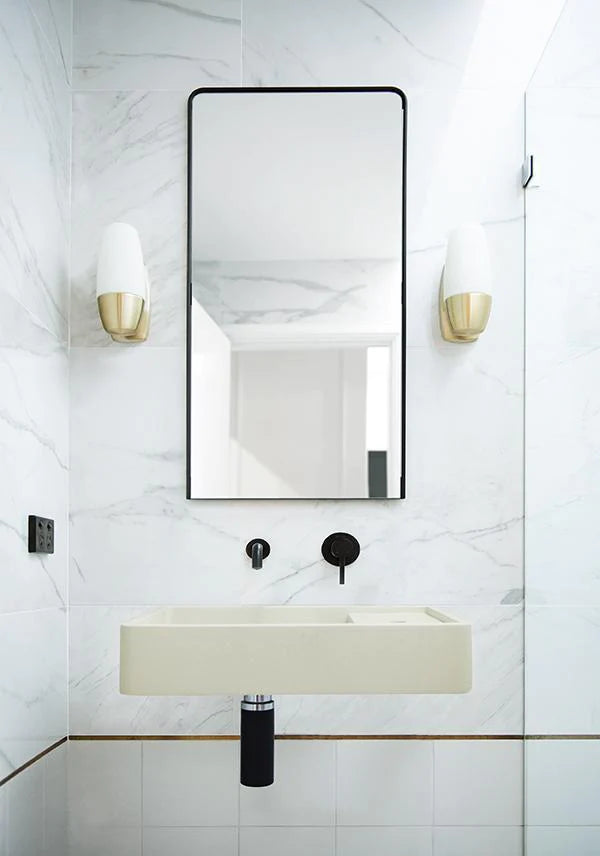 Nood Co Shelf 03 Basin Wall Hung - Sand
