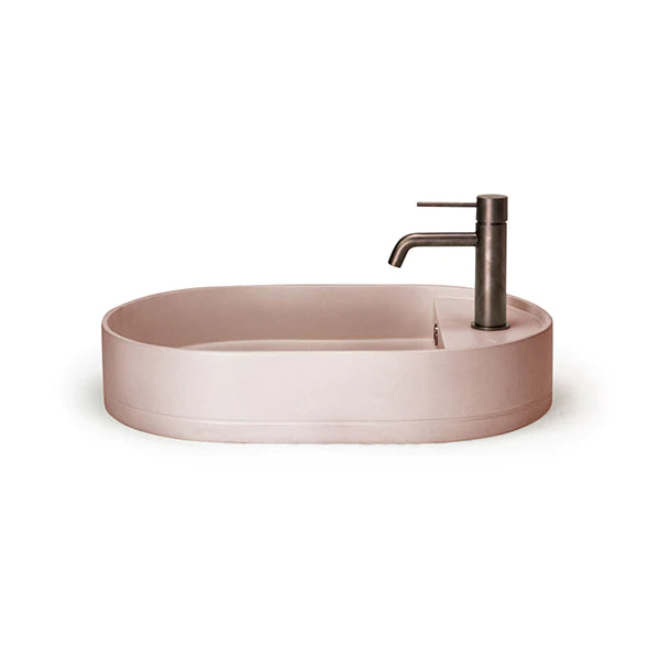Nood Co Shelf Oval Basin Surface Mount - Blush Pink