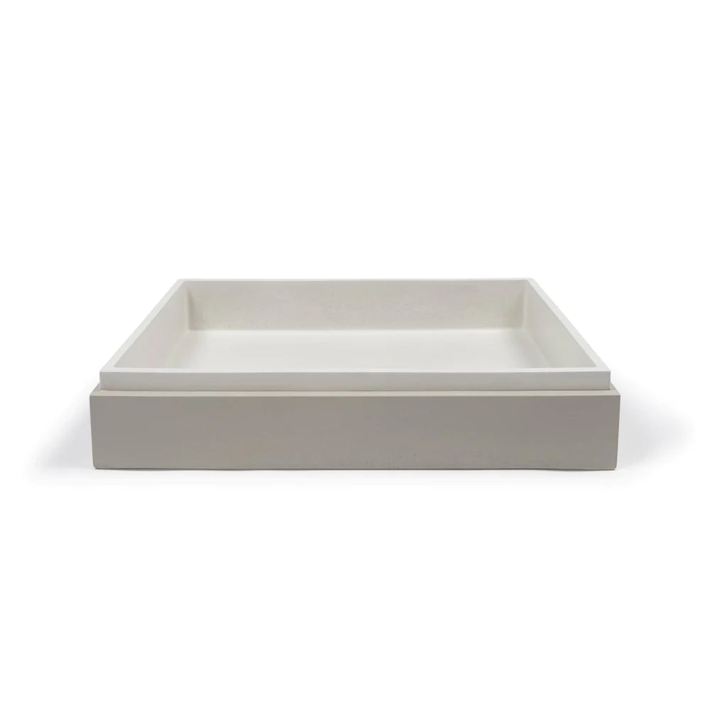 Nood Co Stepp Rectangle Surface Mount - Ivory