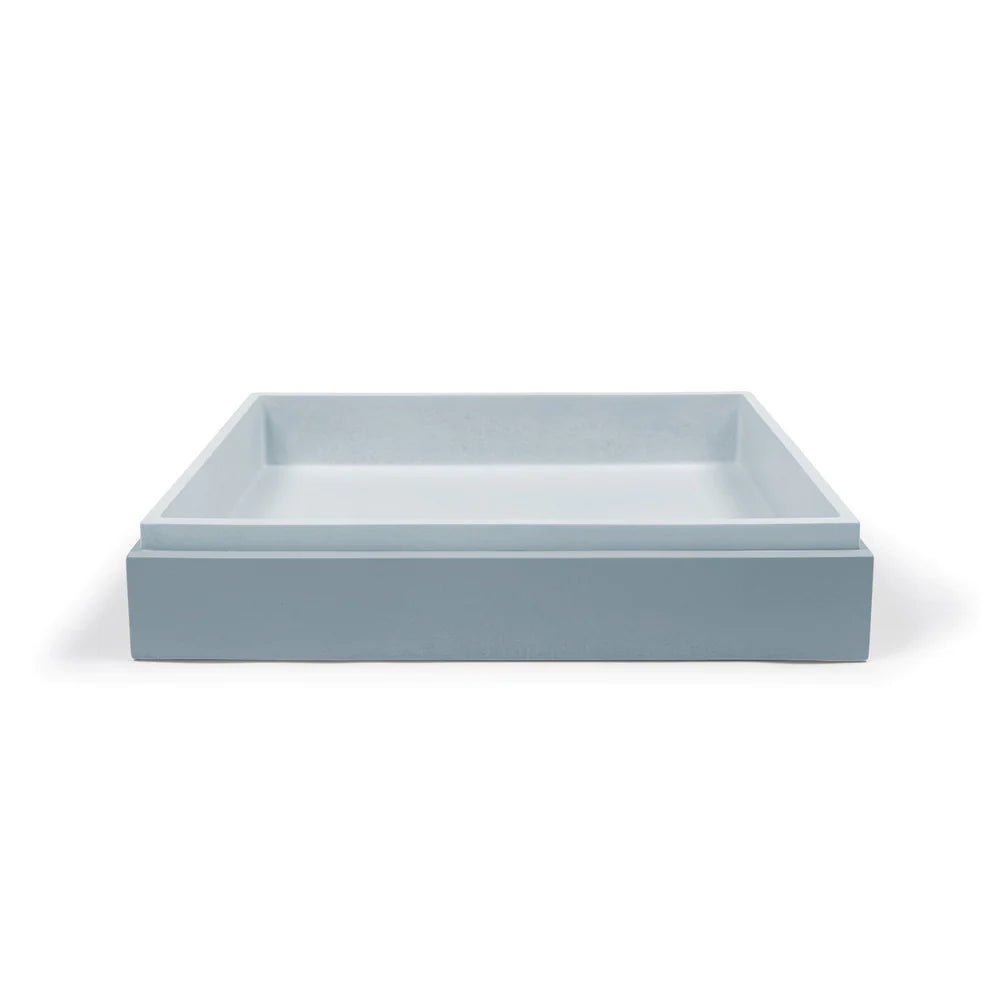 Nood Co Stepp Rectangle Surface Mount - Powder Blue