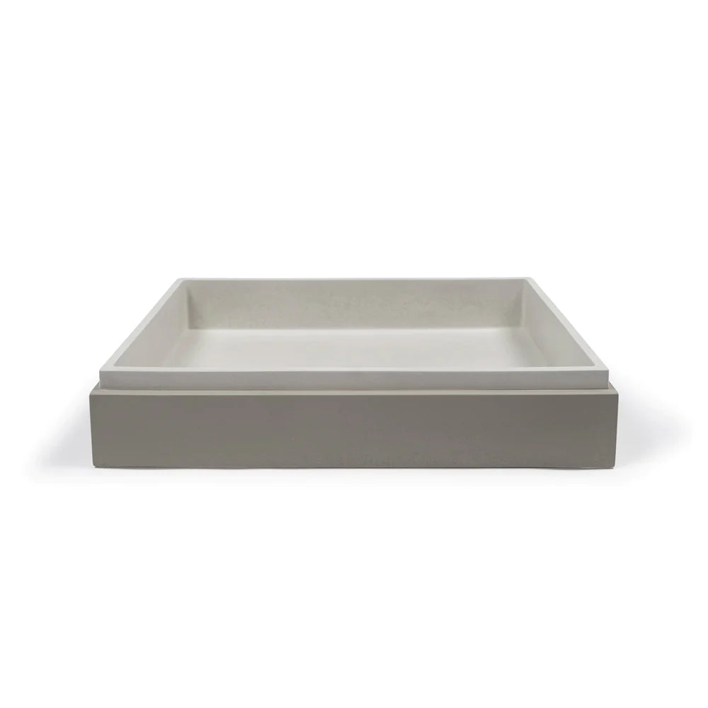 Nood Co Stepp Rectangle Surface Mount - Sky Grey