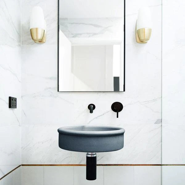 Nood Co Tubb Basin Wall Hung - Copan Blue