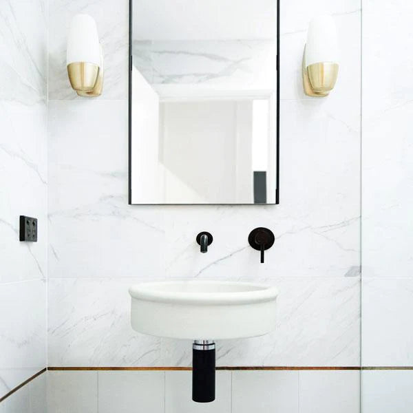 Nood Co Tubb Basin Wall Hung - Ivory