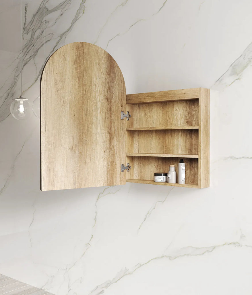 Otti Archie LED Shaving Cabinet - Natural Oak