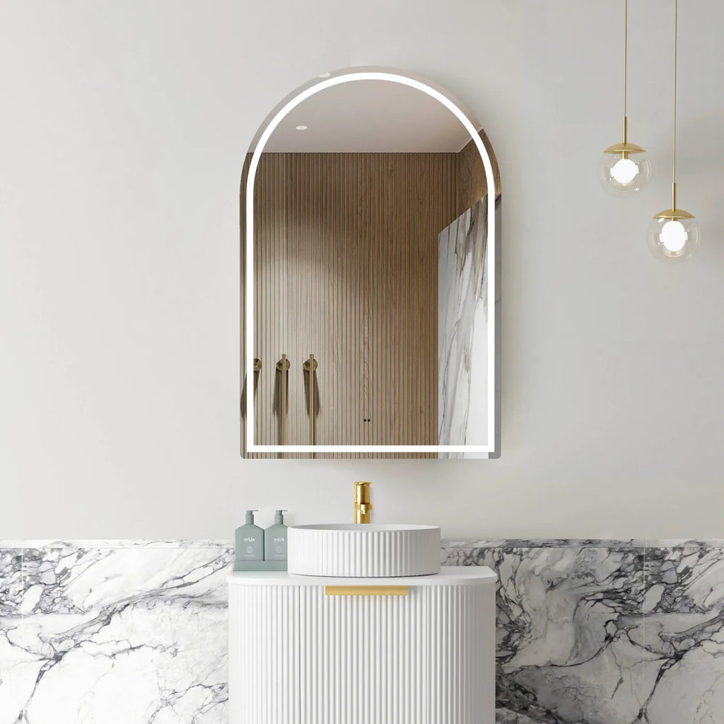 Otti Archie LED Shaving Cabinet - Natural Oak
