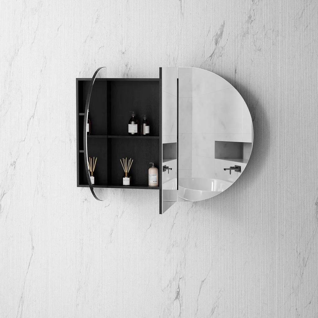 Otti Bondi Shaving Cabinet - Black Oak