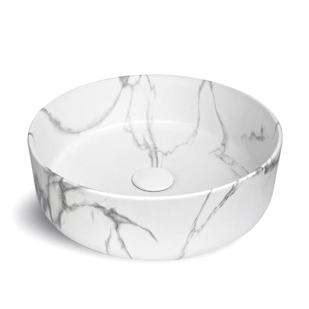 Otti Radius Round Basin 360 X 360 Mm Marble Look Matte