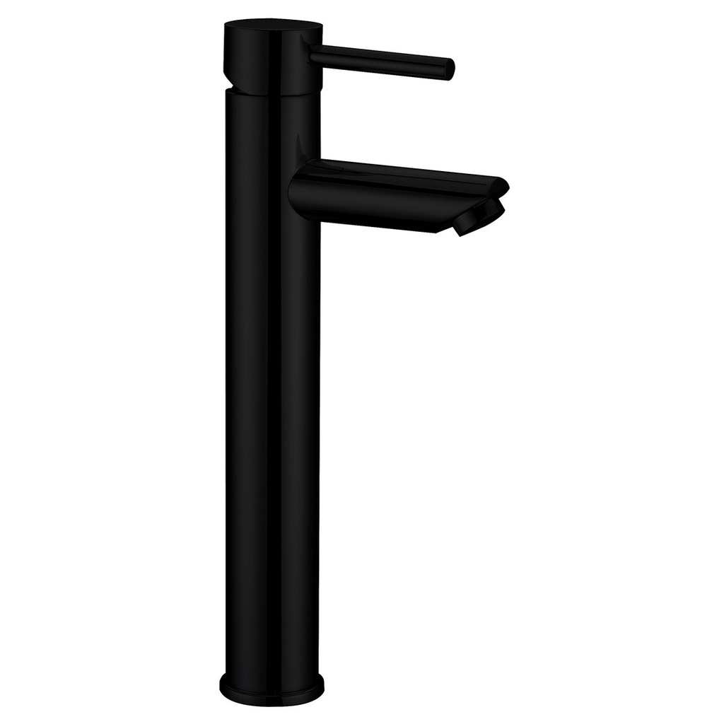 Otus Pin Handle High Rise Basin Mixer - Matte Black