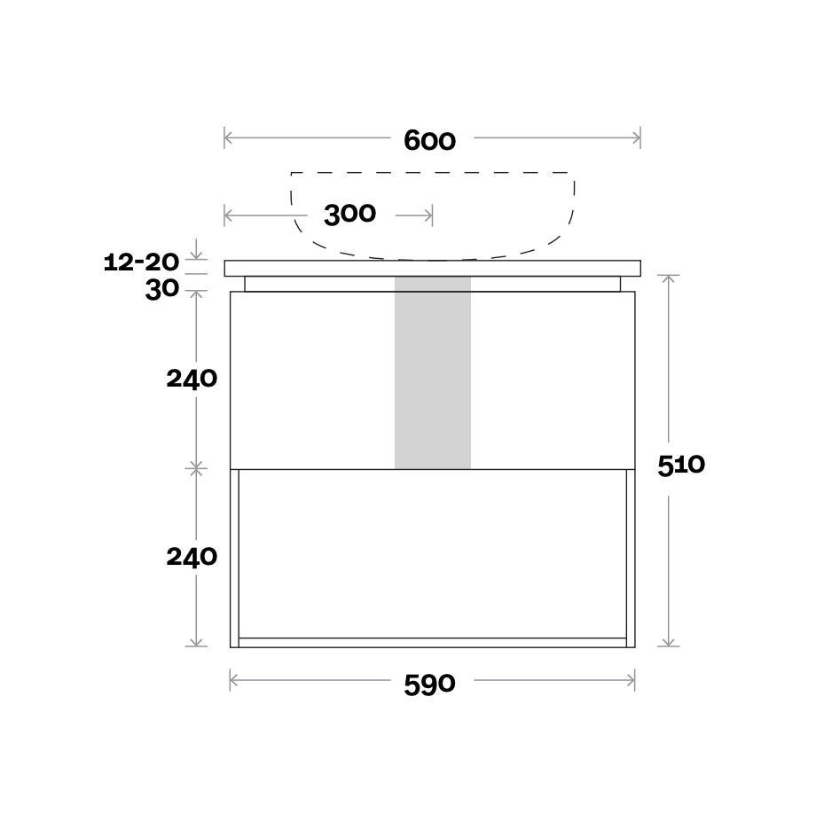 Marquis Oxford Ensuite Compact Vanity