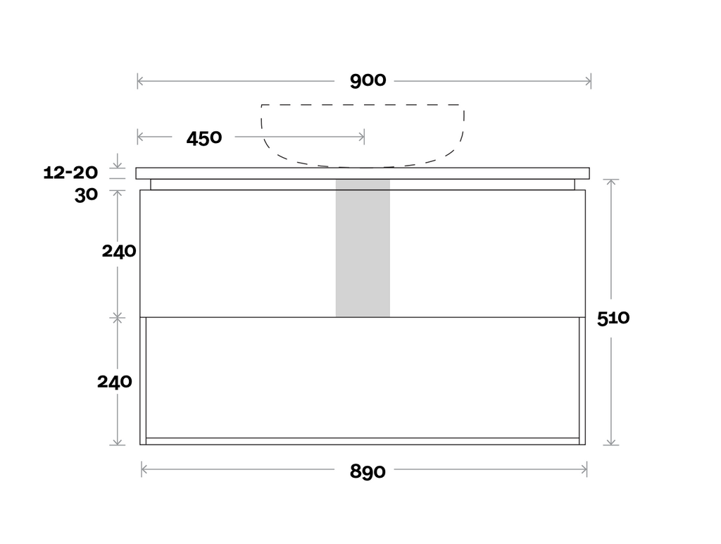 Marquis Oxford Ensuite Compact Vanity