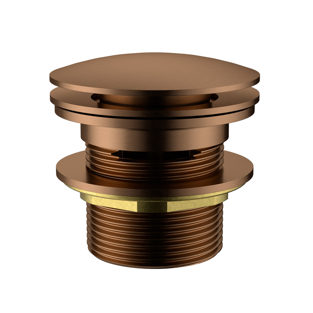 Ikon Pop-up Bath Waste Removable - Brushed Copper