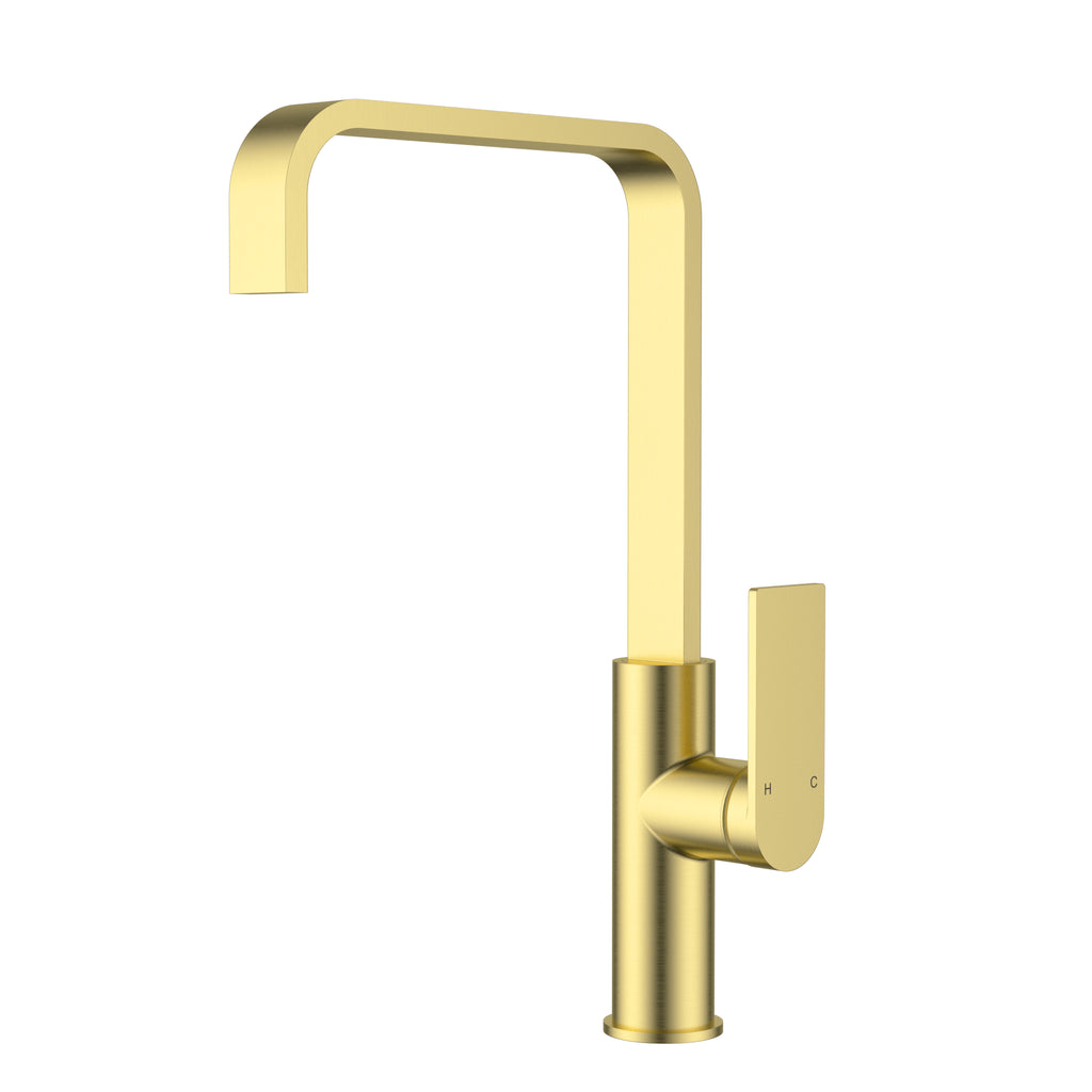 Ikon Ruki Sink Mixer - Brushed Gold