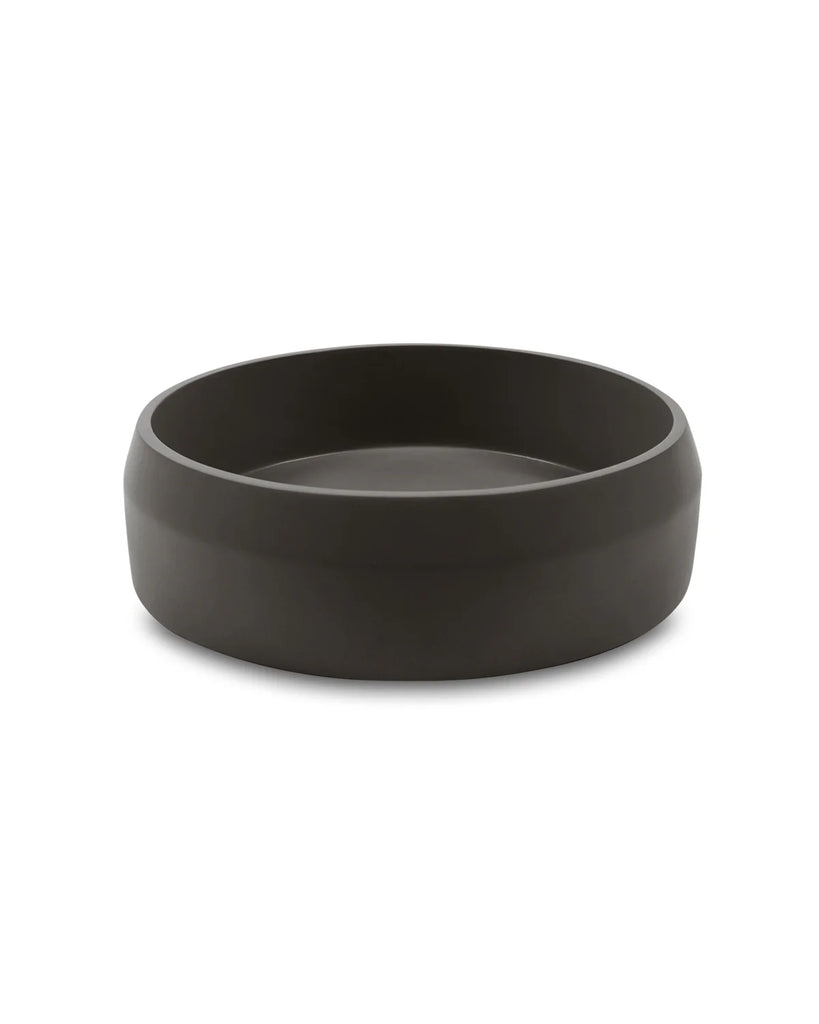 Nood Co Prism Circle Basin Wall Hung - Charcoal