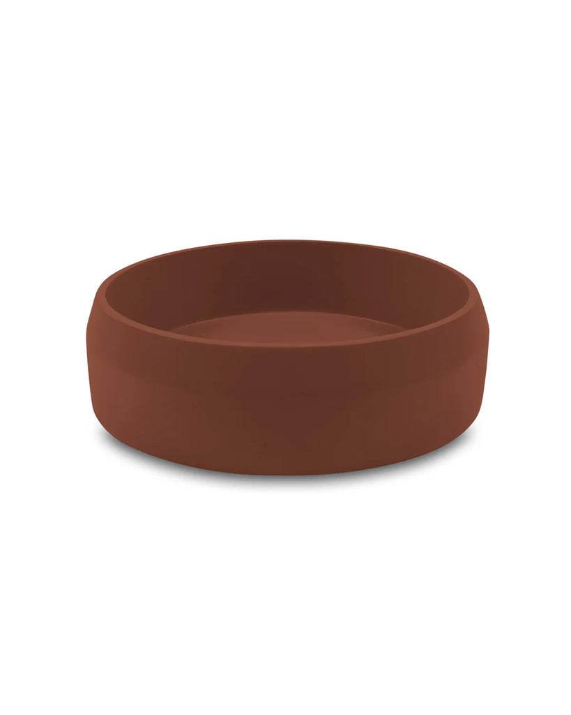 Nood Co Prism Circle Basin Wall Hung - Clay