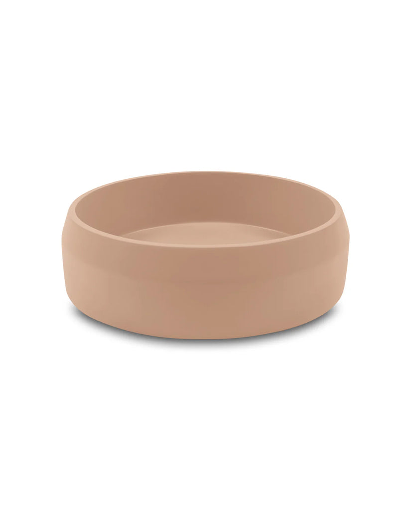 Nood Co Prism Circle Basin Wall Hung - Pastel Peach