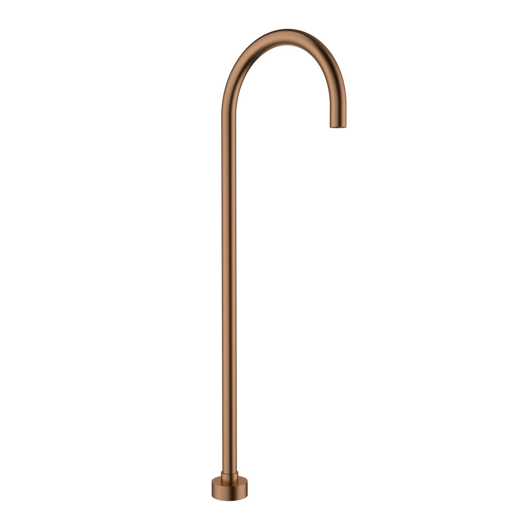 Ikon Yale Freestanding Spout - Brushed Copper