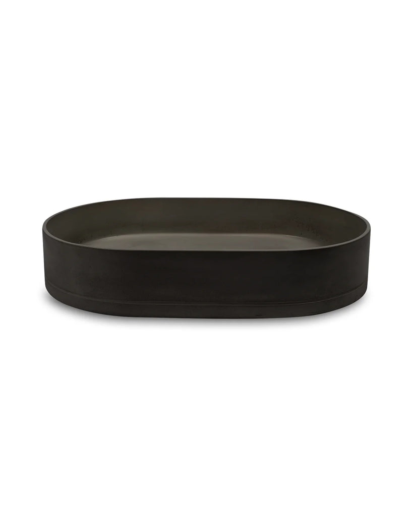 Nood Co Pill Basin Wall Hung - Charcoal