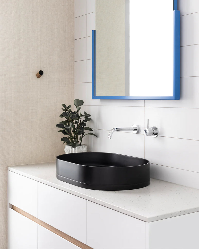 Nood Co Pill Basin Wall Hung - Charcoal