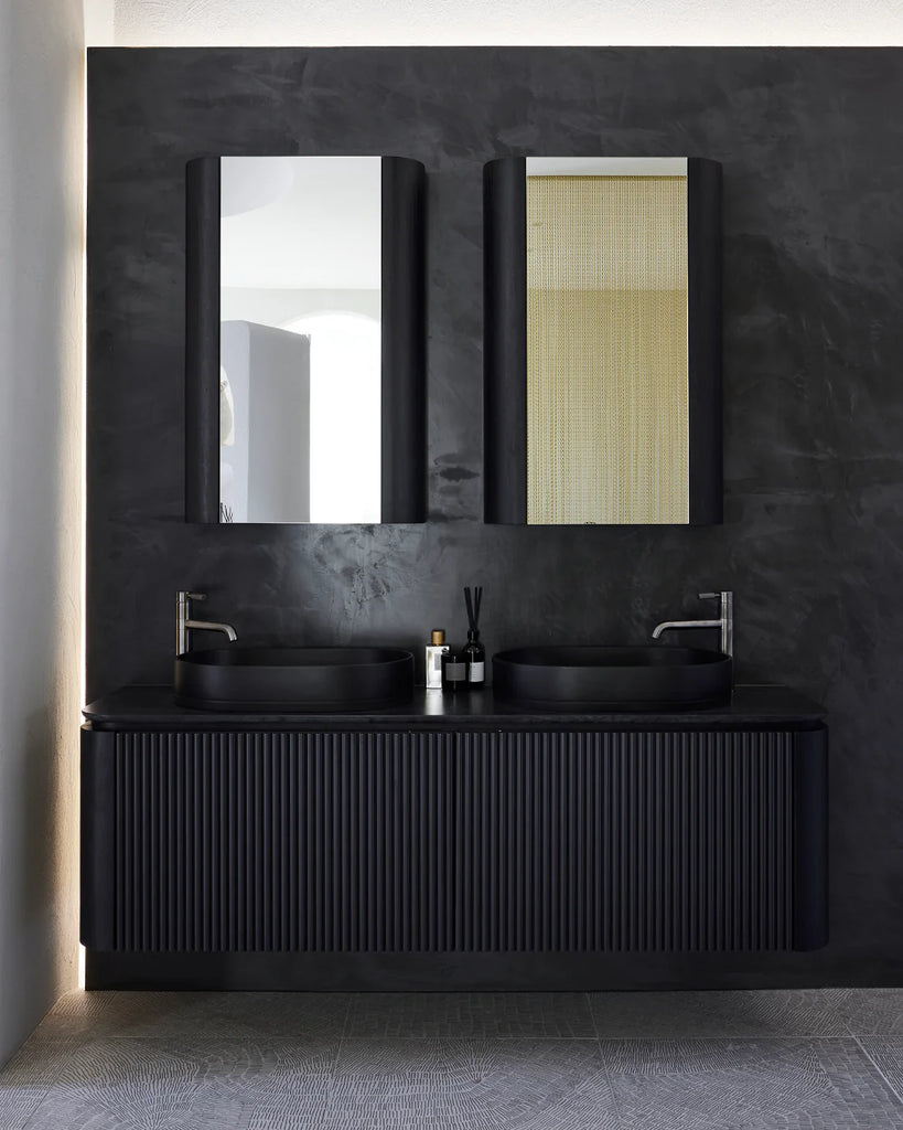 Nood Co Pill Basin Wall Hung - Charcoal