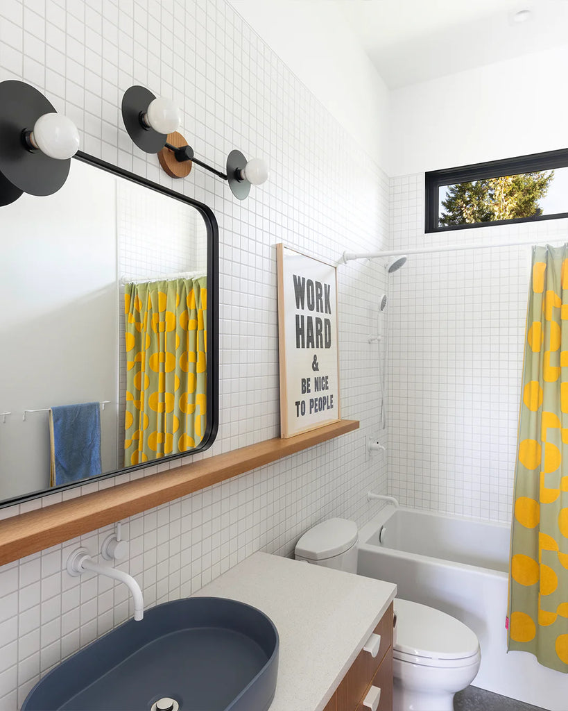 Nood Co Pill Basin Wall Hung - Copan Blue