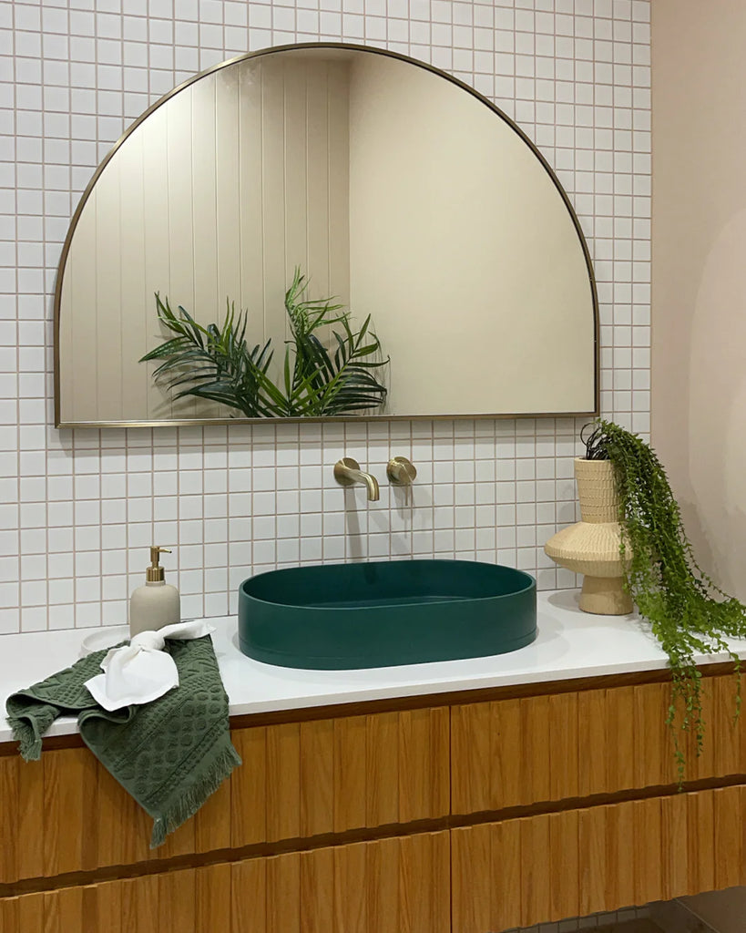 Nood Co Pill Basin Wall Hung - Teal