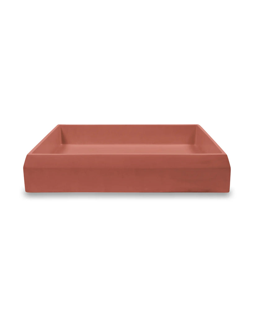 Nood Co Prism Rectangle Basin Wall Hung - Musk