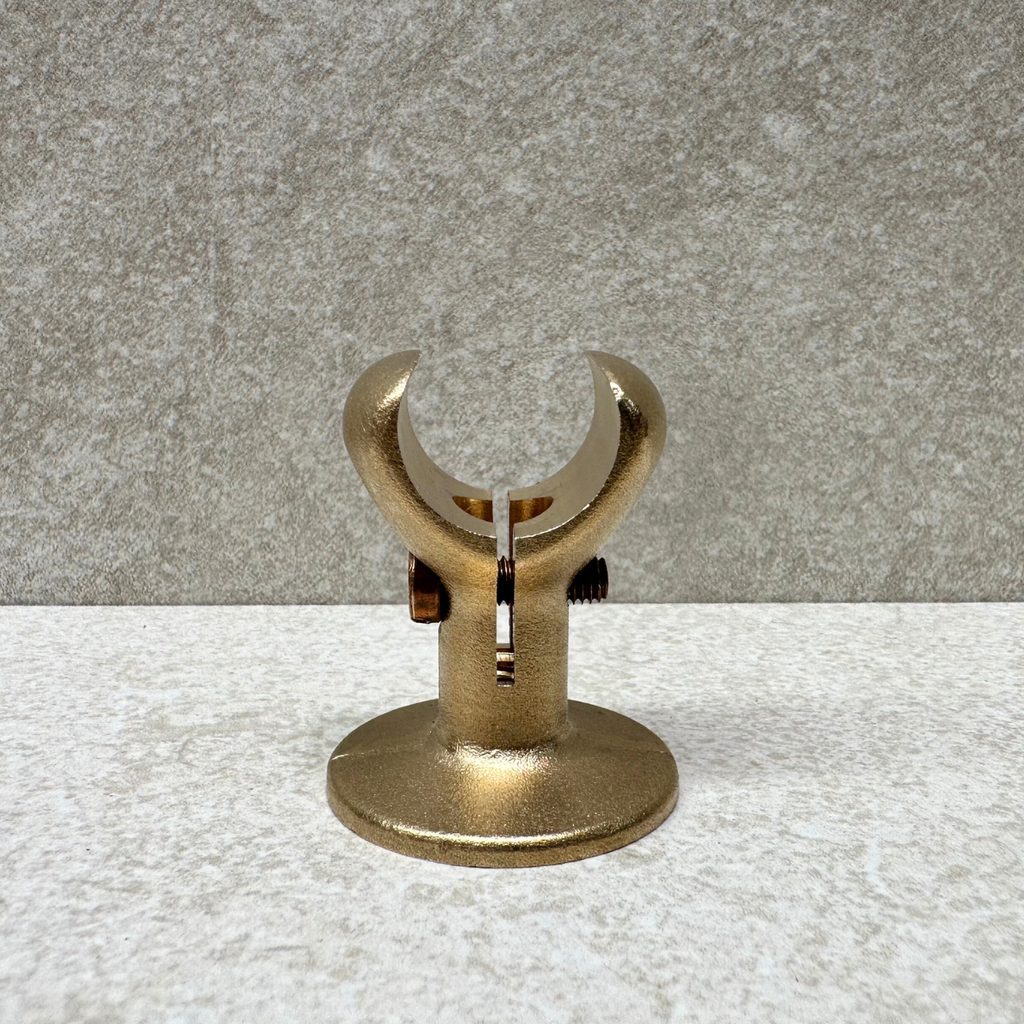 Haven Brass Pillar Clips for Outdoor Shower Copper Pipe