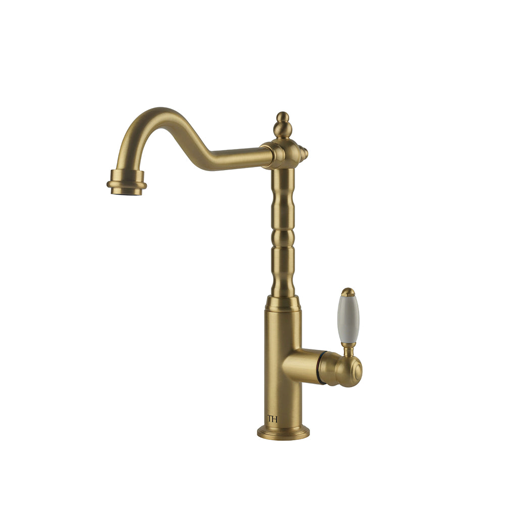 Turner Hastings Providence Sink Mixer - Brushed Brass